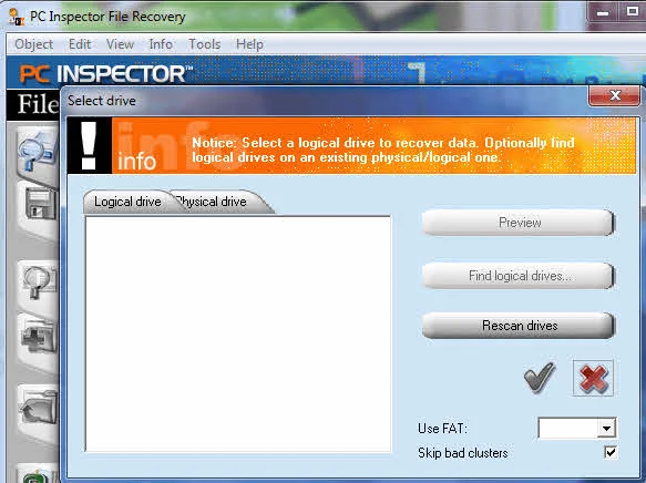 برنامج PC Inspector File Recovery
