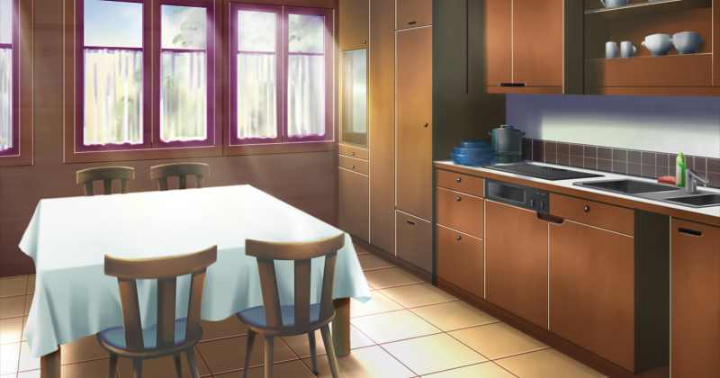 Anime Landscape: Anime Kitchen Background