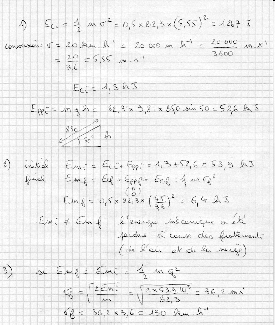 Soutien En Physique Chimie Pour Les 1eres Exercice De Conservation