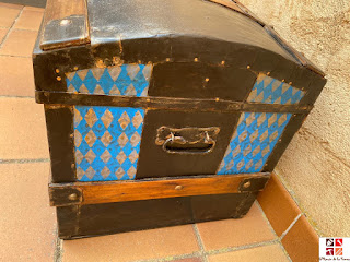 restaurar un baul de chapa y madera