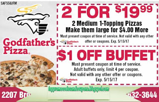 Free Promo Codes and Coupons 2021: Godfathers Pizza Coupons