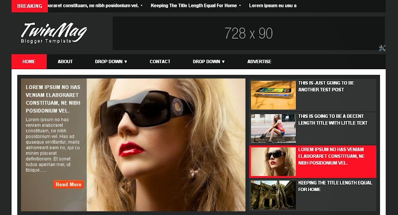 TwinMag Blogger Template
