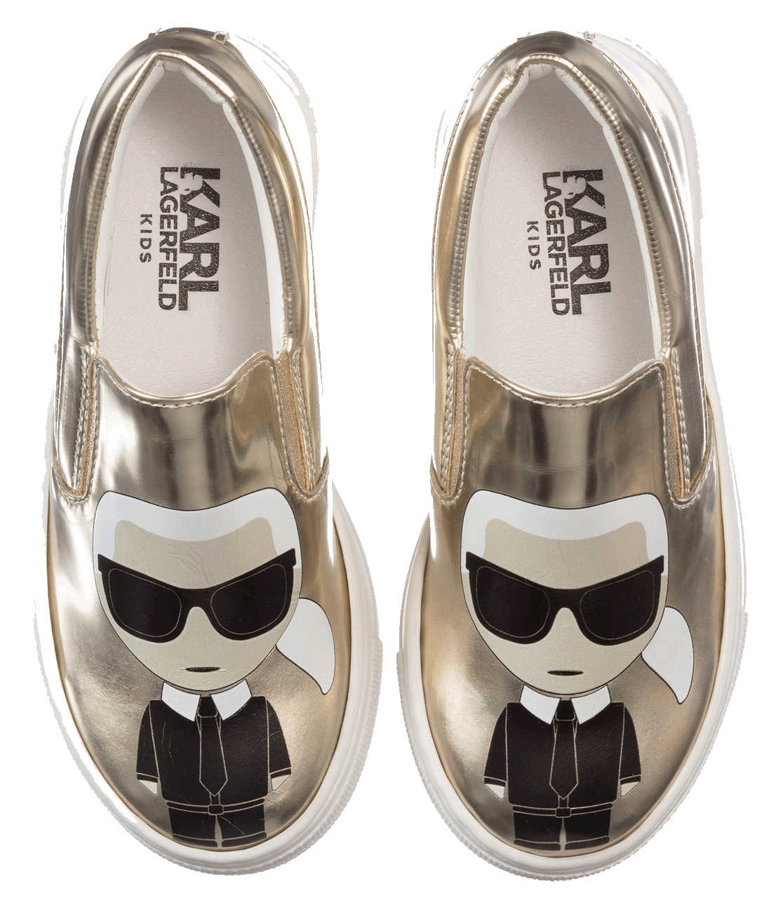 KARL LAGERFELD KIDS Gold Karl SlipOn Trainers