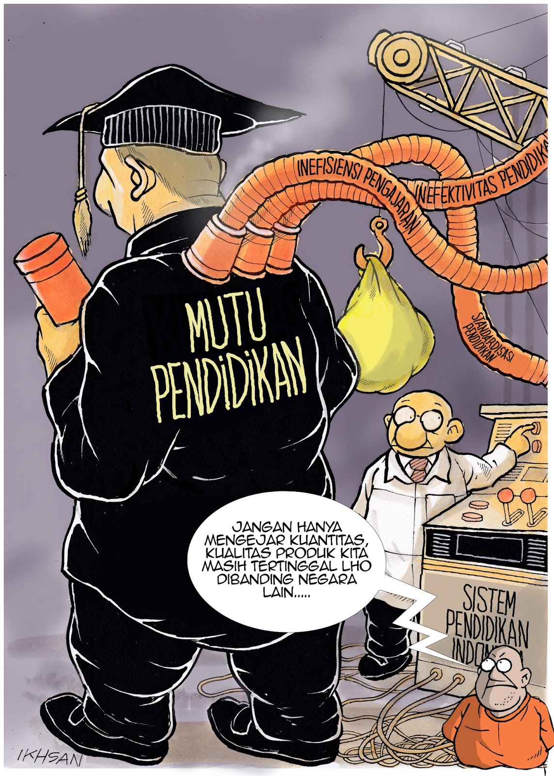 Gambar Karikatur Tentang Pendidikan Serbameme