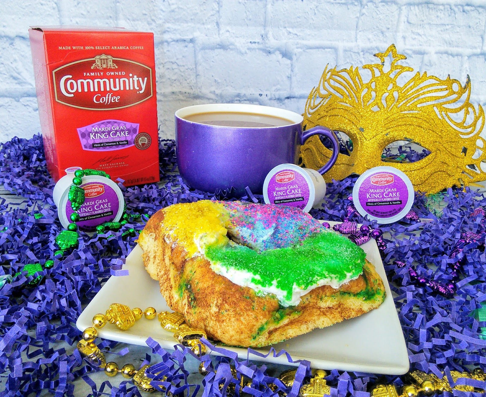 Mom Knows Best Mardi Gras King Cake Coffee Is My Choice Of Coffee For