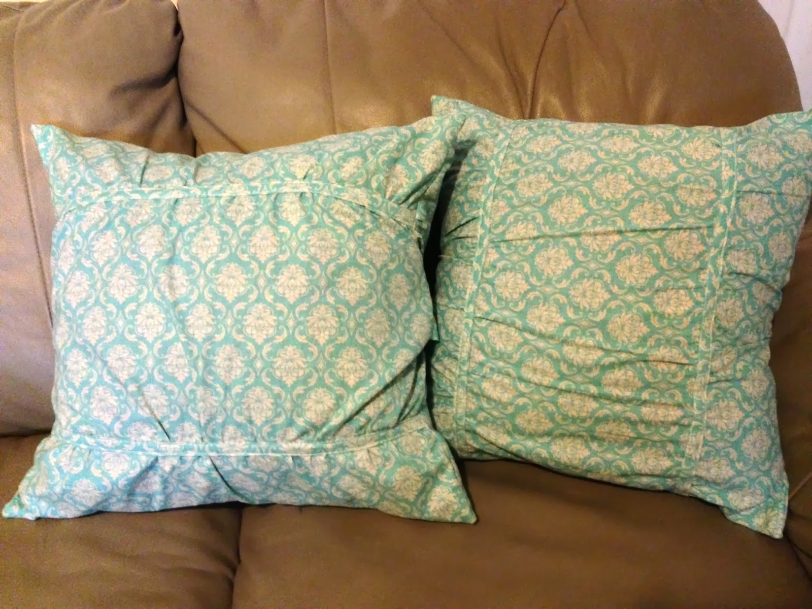 The Alsop's New Couch Pillows... FINALLY!