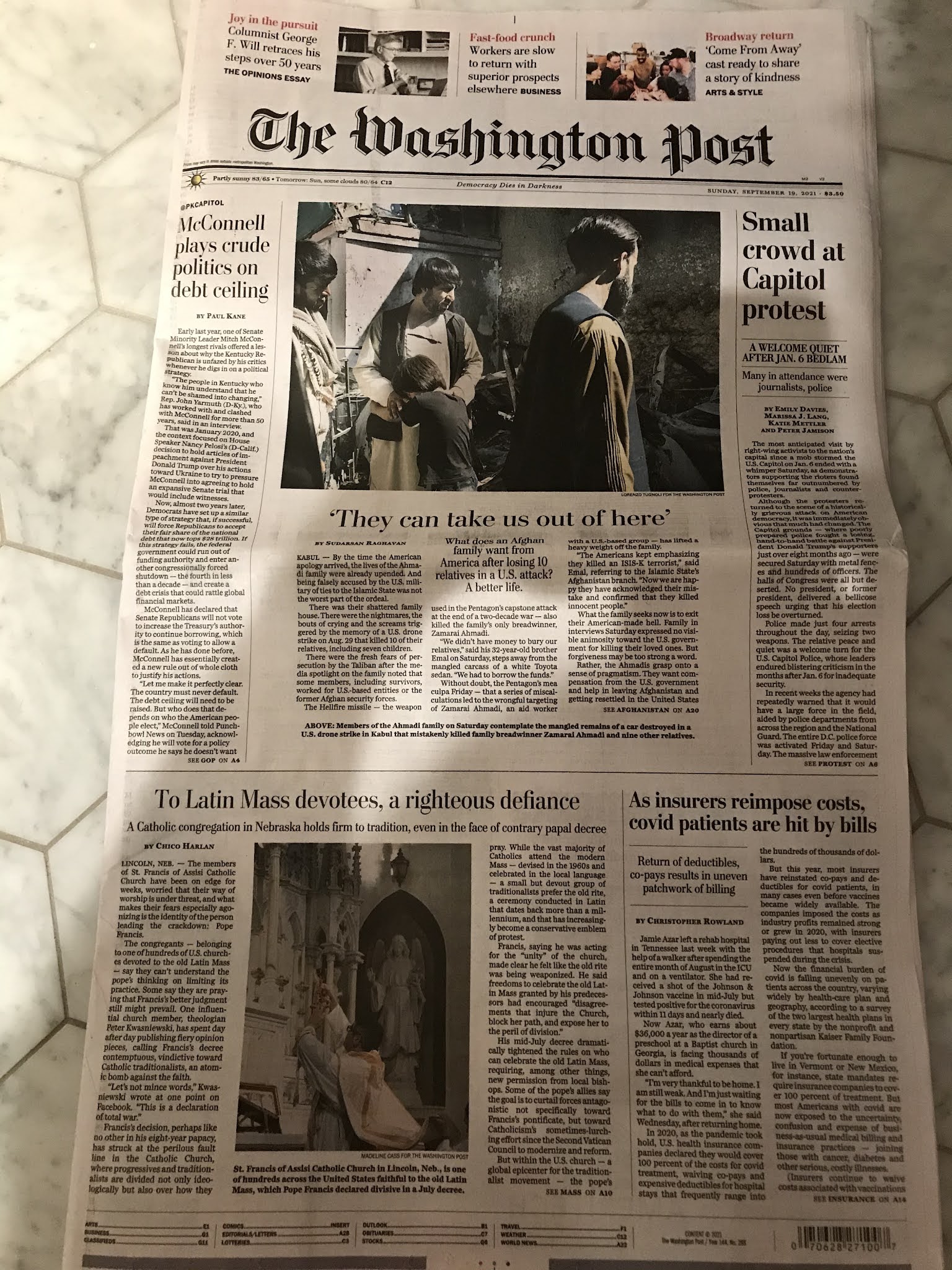 RORATE CÆLI: Washington Post: Front page Latin Mass article