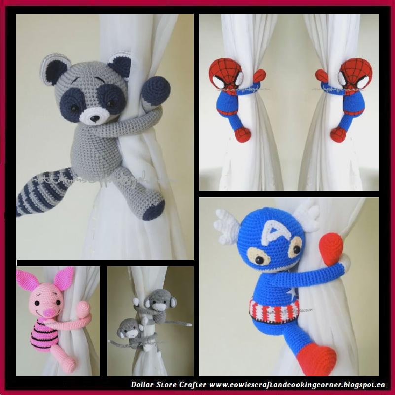 Dollar Store Crafter Crochet Curtain Tie Backs
