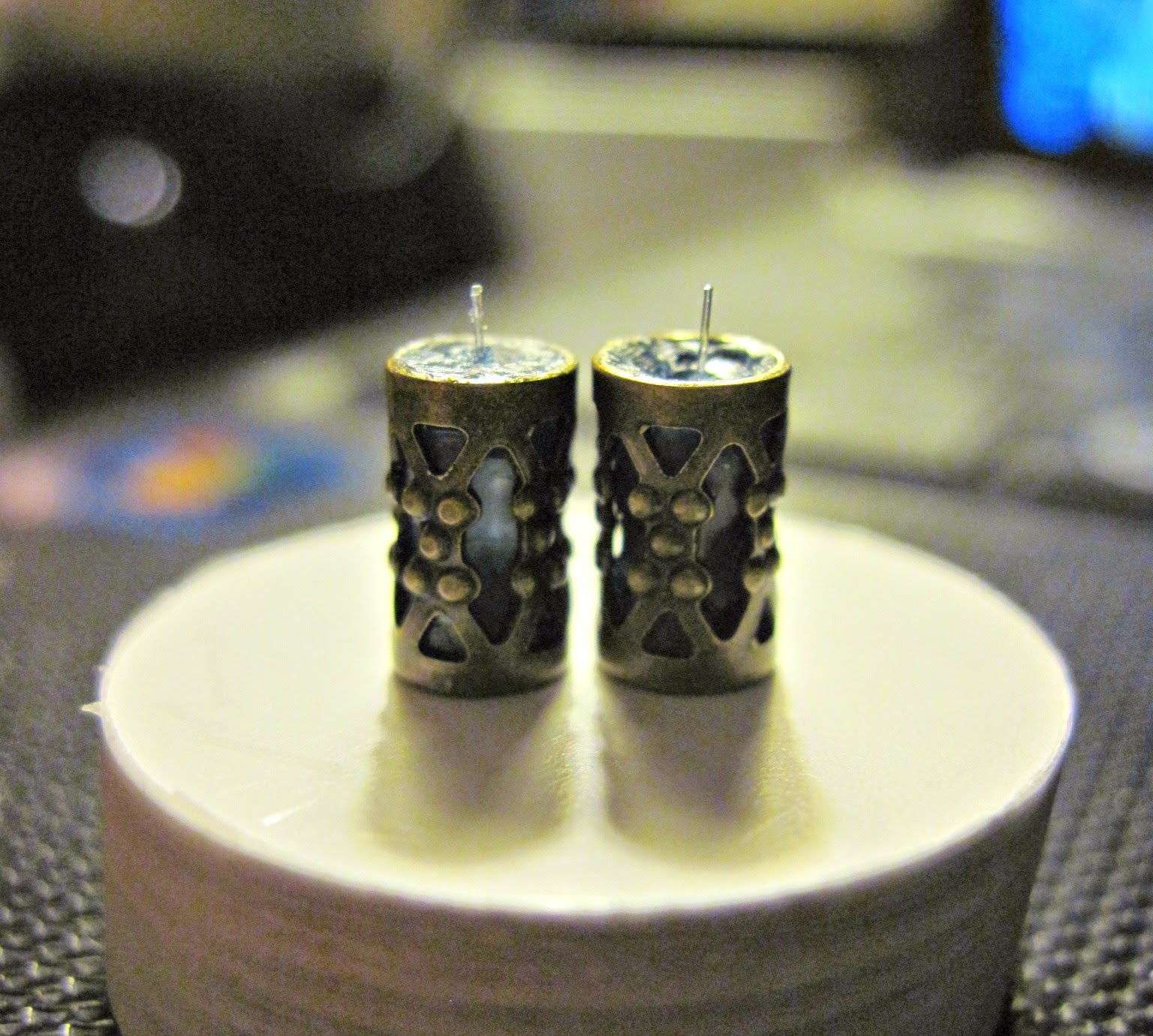 beyondbaffled... DIY mini brass candle holders