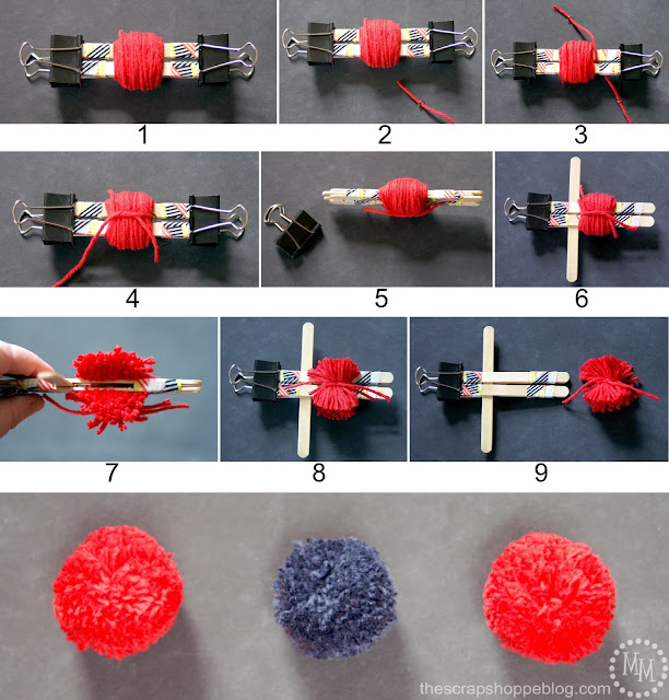 DIY pom pom directions