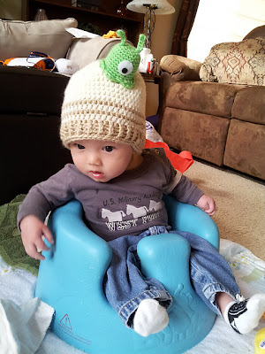 Futurama brain slug baby hat