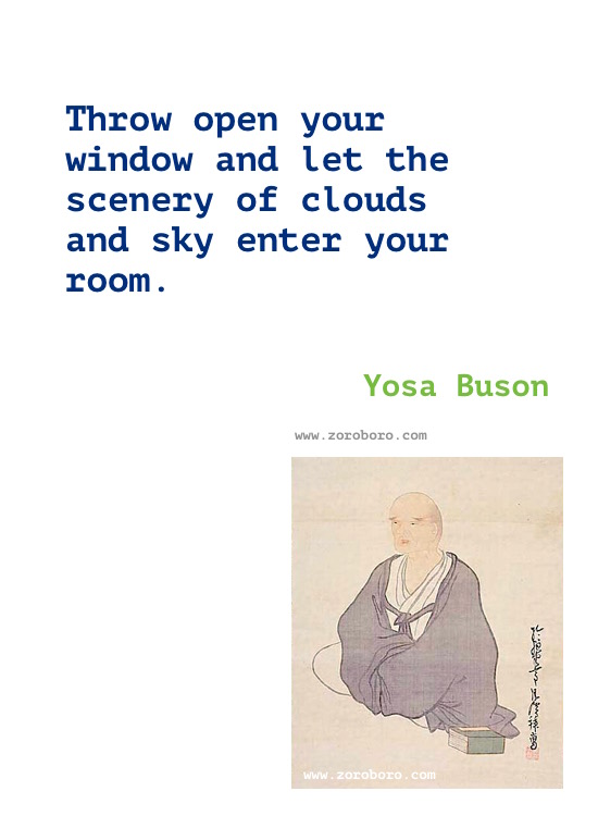 Yosa Buson Quotes, Yosa Buson Poems, Yosa Buson Poetry, Yosa Buson Writings, Yosa Buson .