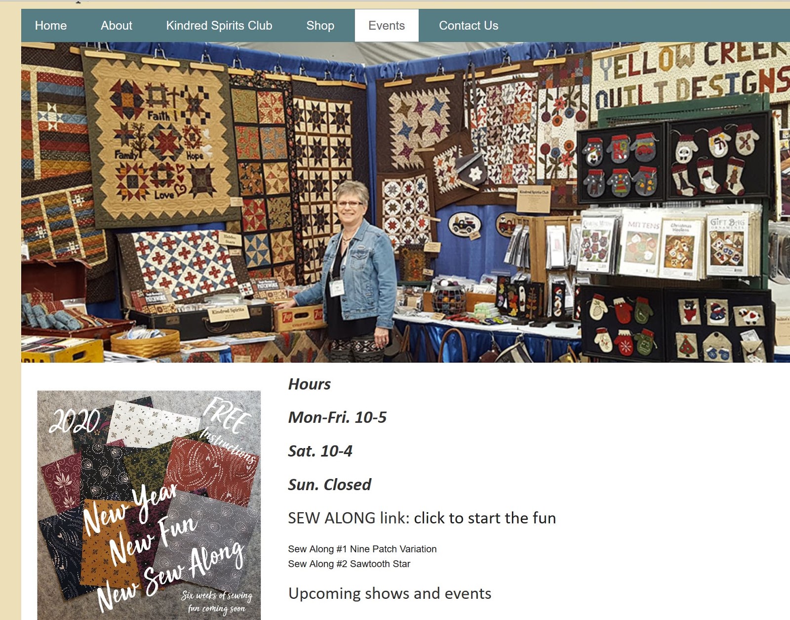 Les SPA de Chipie Yellow creek quilt designs et un sew along 2020