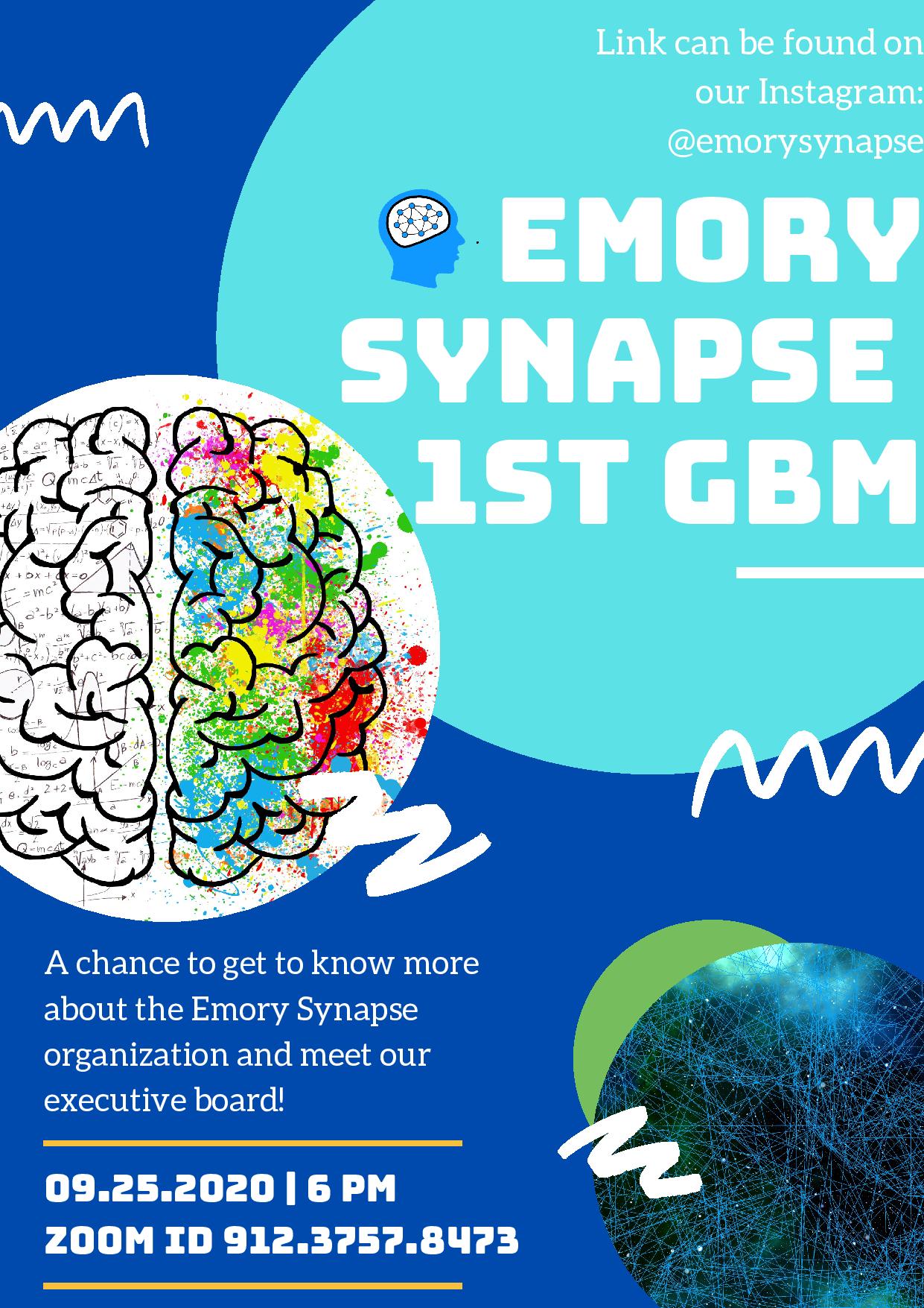 Emory Pre-Health Advising Emory Synapse's First General Body Meeting