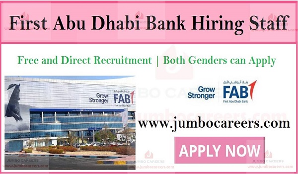  FAB Bank Free Recruitment, Bank job openings in UAE, 