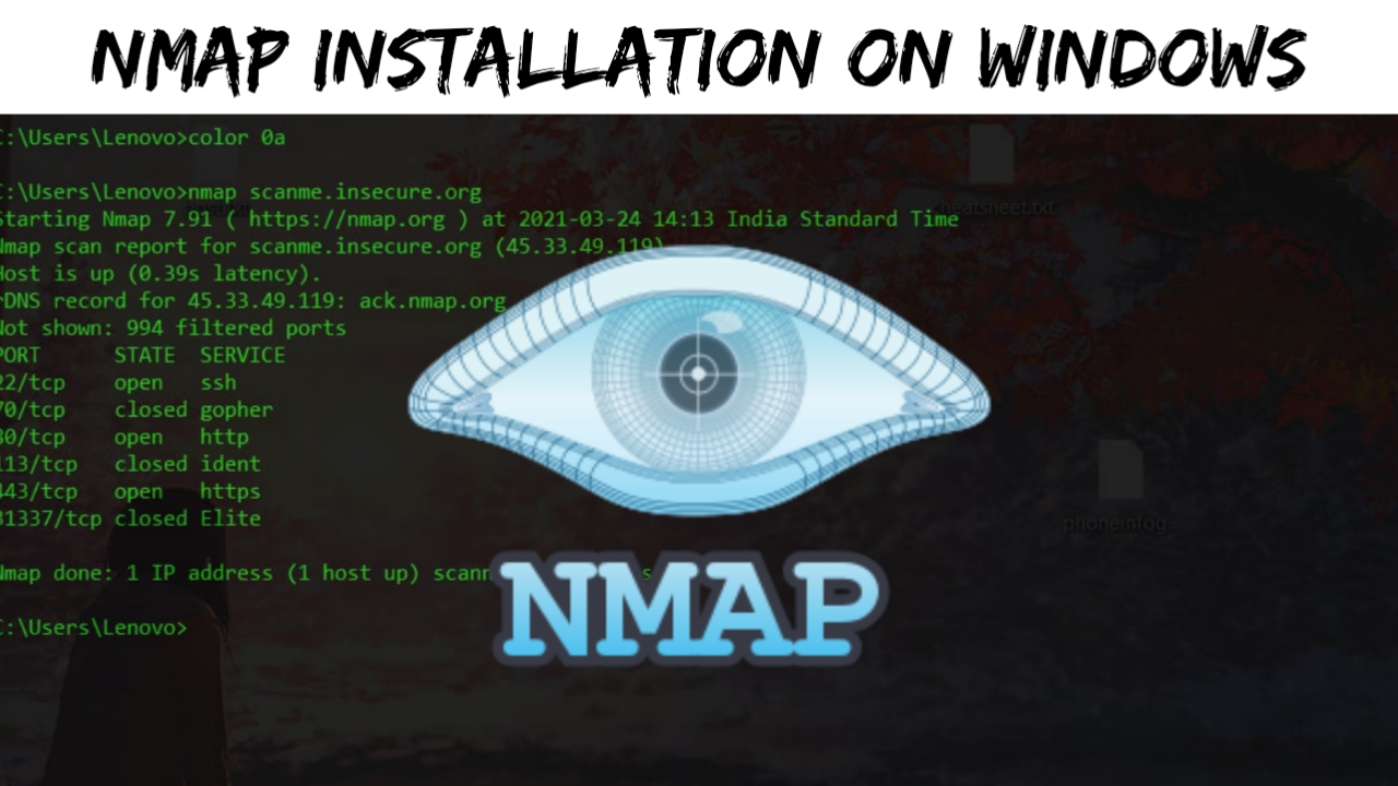 How to install Nmap on Windows Binhacker