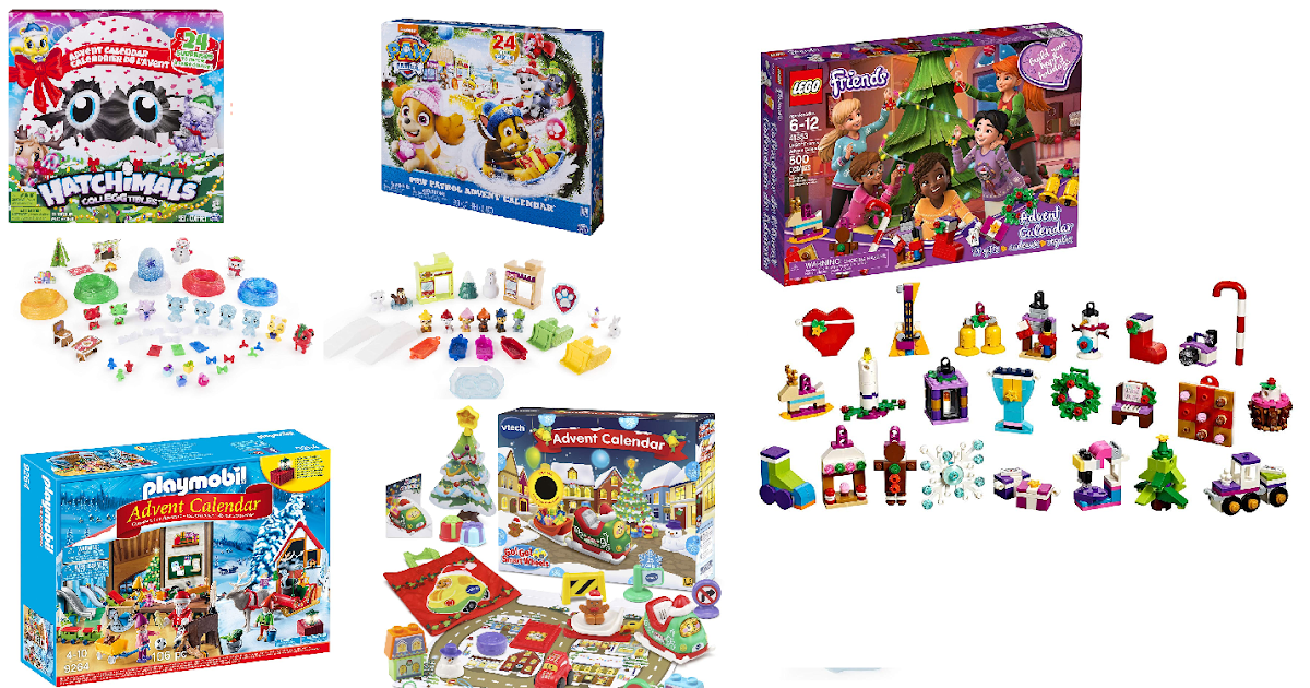 paw patrol advent calendar with 24 collectible plastic figures