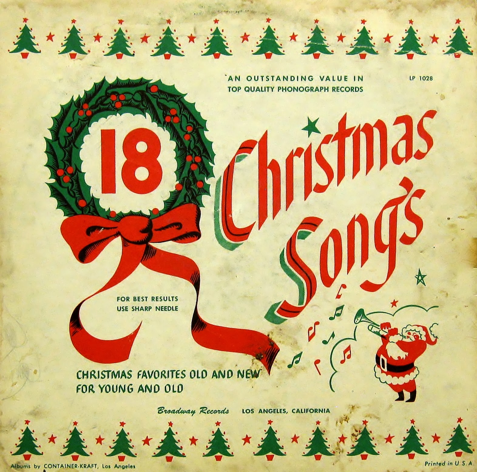 Christmas Vinyl Record 