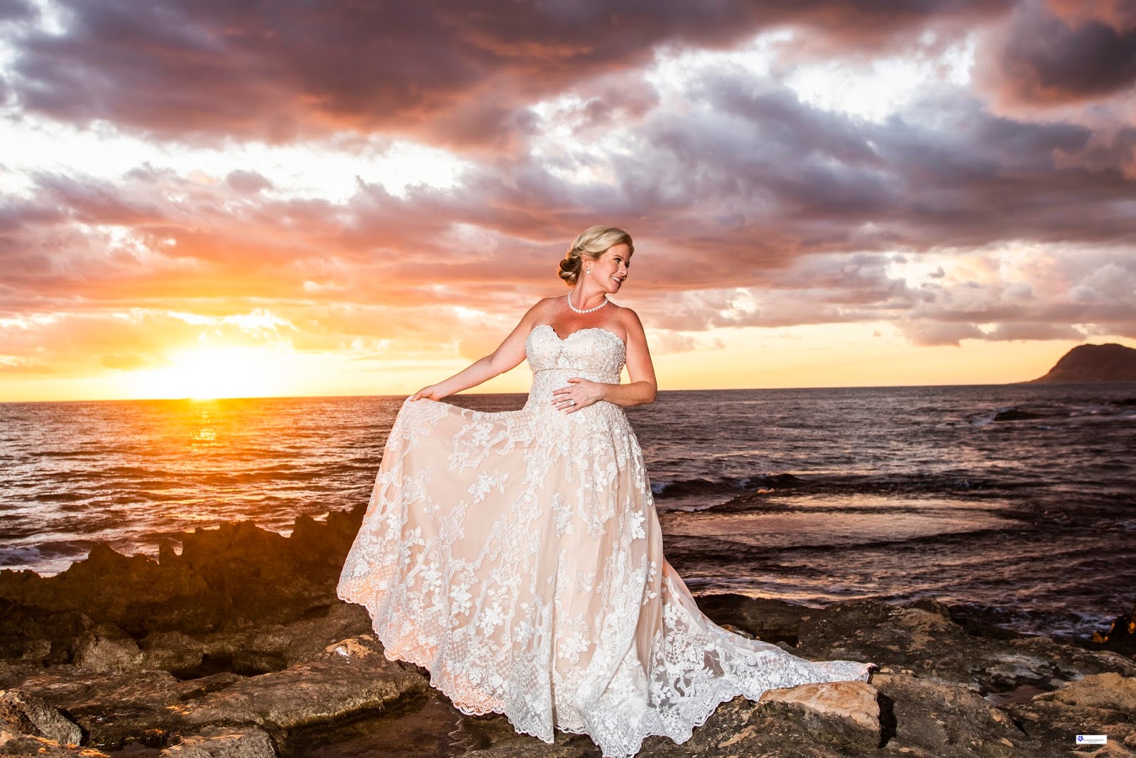 We had a blast photographing this beautiful couple at sunset at Ko