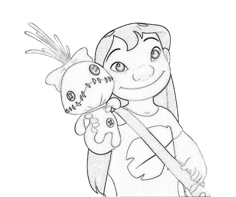 sad stitch coloring pages - photo #7