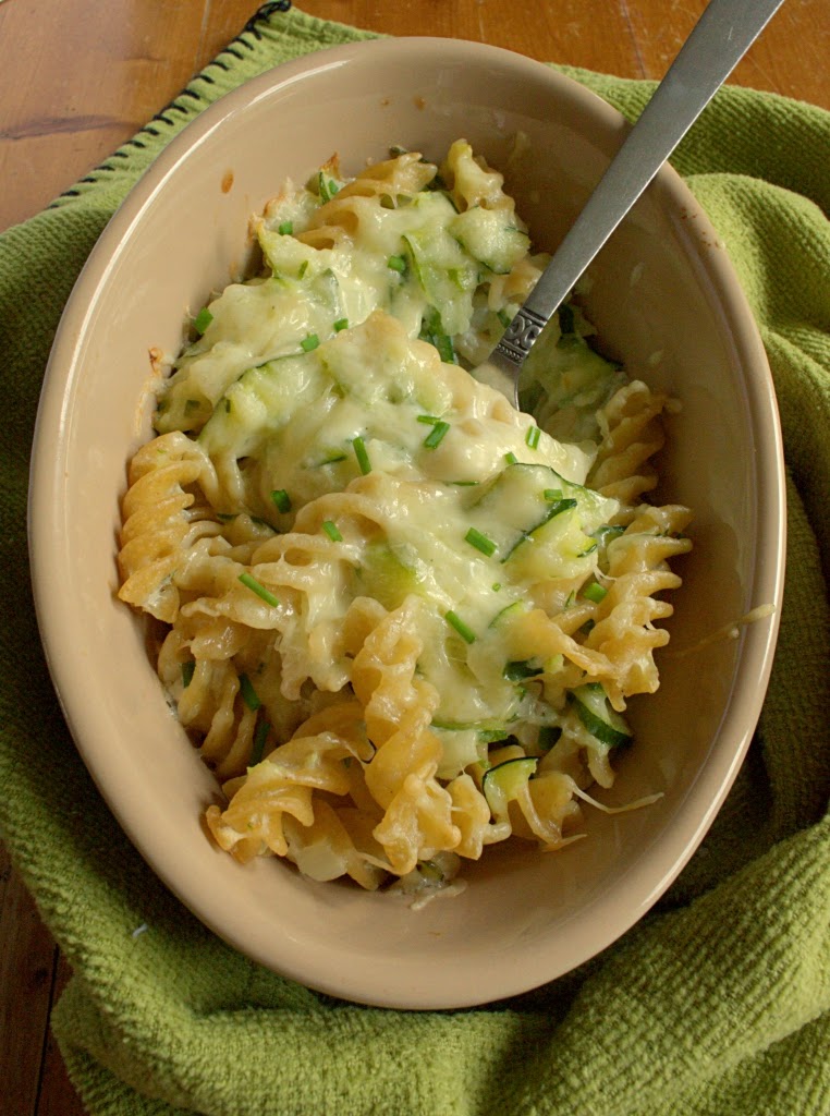 I'd Much Rather Bake Than... Cheesy Courgette Pasta Bake