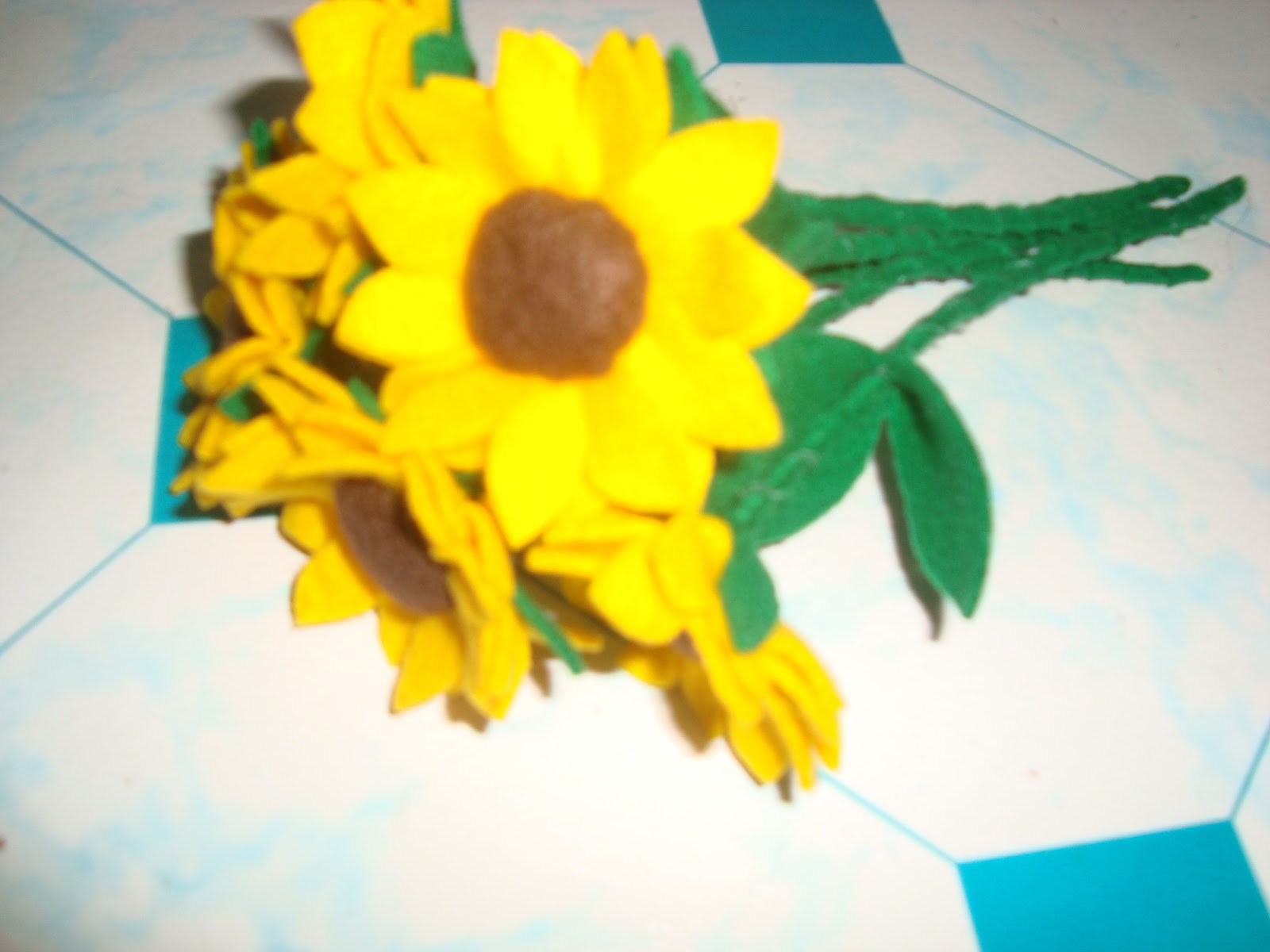 Airin Handicrabby Bunga  Mawar Flanel  dan Bunga  Matahari  