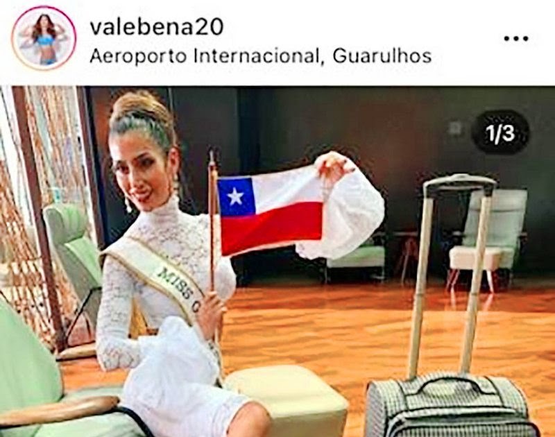 Miss Grand Chile viajó casi 40 horas con tacos de 16 cms FLANLATE