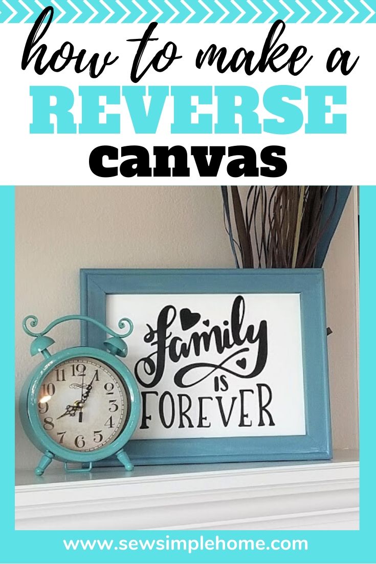 How to Make a Reverse Canvas: Easy & Inexpensive Framed Art!