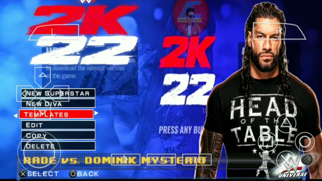 WWE 2k22 PPSSPP – PSP ISO Save Data Textures Download Android