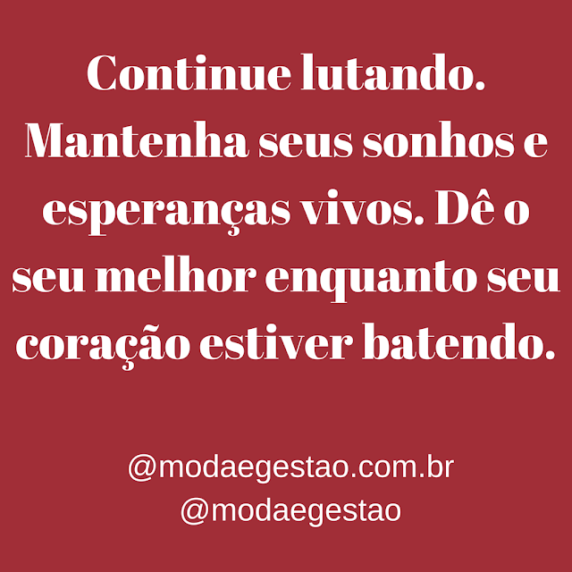 Moda e Gestão: Esperanças