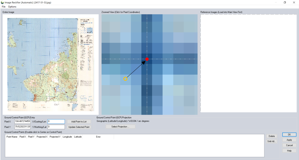 Tutorial Global Mapper Georeference Dan Export Raster Efbumi