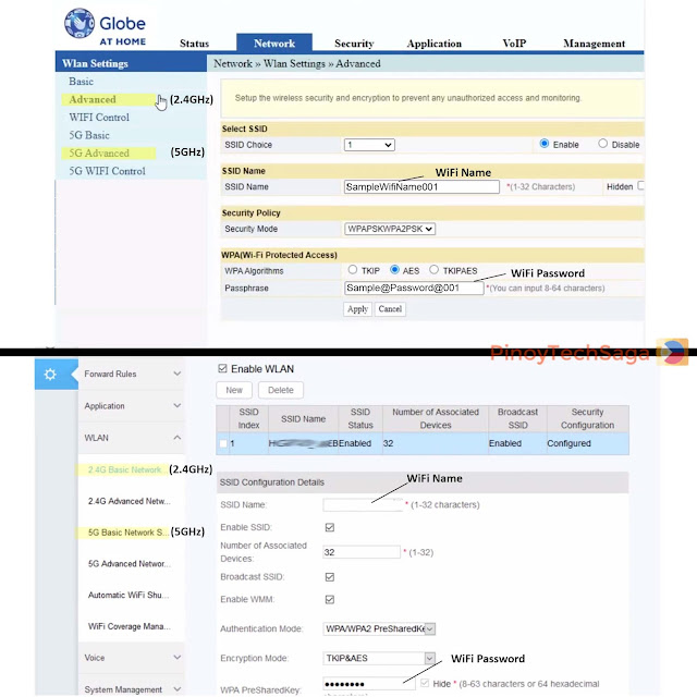 How to Change Globe Fiber WiFi Password, SSID (2023) PinoyTechSaga