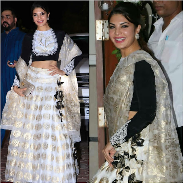 Jacqueline Fernandez Looking Stunning In A Masaba Lehenga
