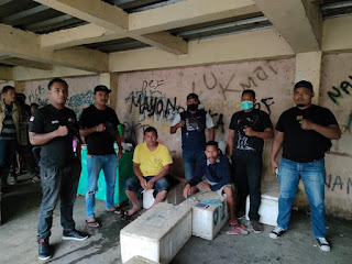 Polisi Amankan BH di Parkiran Pasar Ruteng