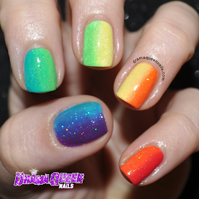 Drama Queen Nails: Rainbow Gradient Nails