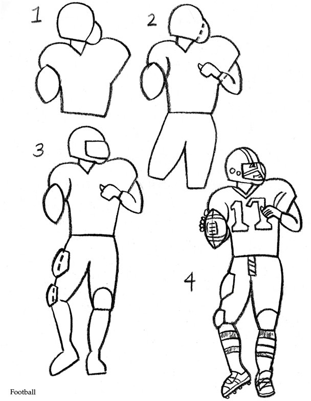 zombie football player coloring pages - photo #27