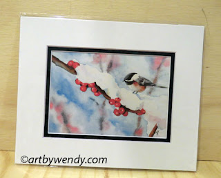 Print by Wendy Mould: Winter Berries $18
