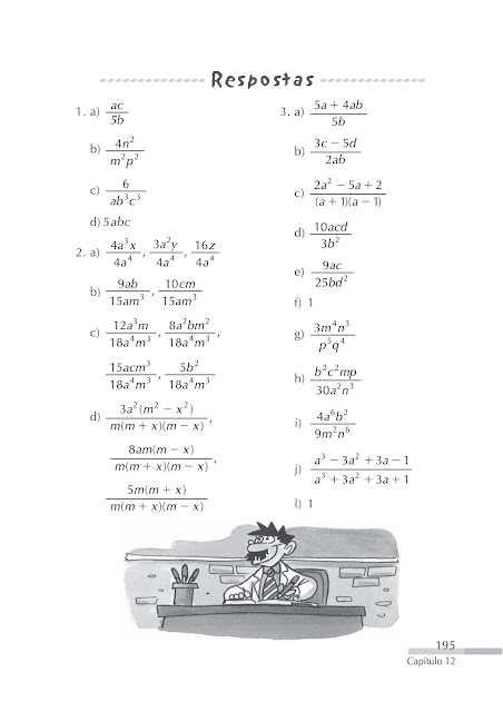 Frações algébricas exercicios