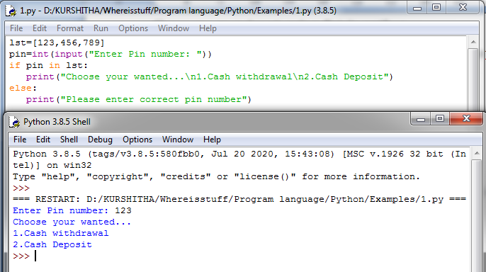How to compare user input in python using list? ~ whereisstuff