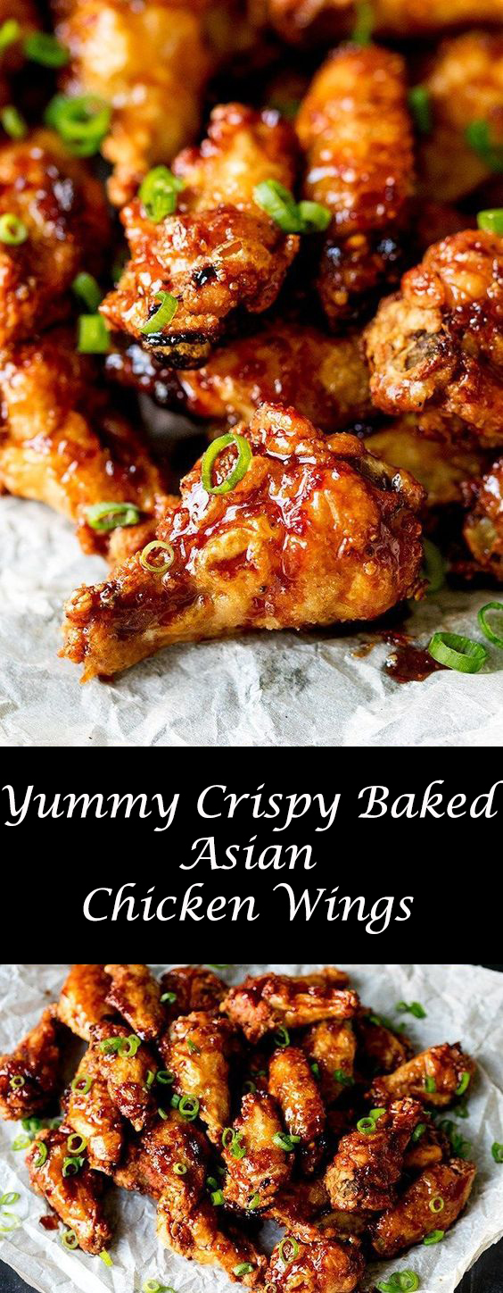 Yummy Crispy Baked Asian Chicken Wings - Recipes Simple