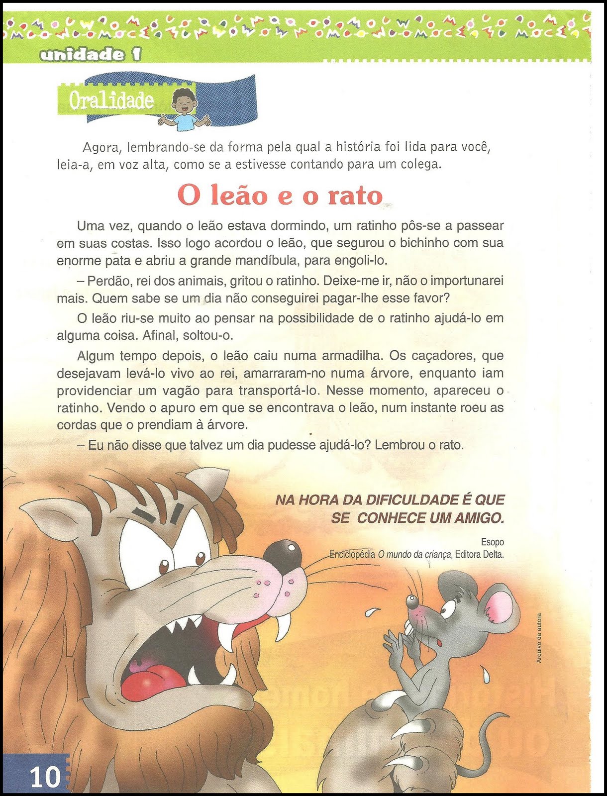 O Leão Eo Ratinho Monteiro Lobato O Leão Eo Ratinho Monteiro Lobato