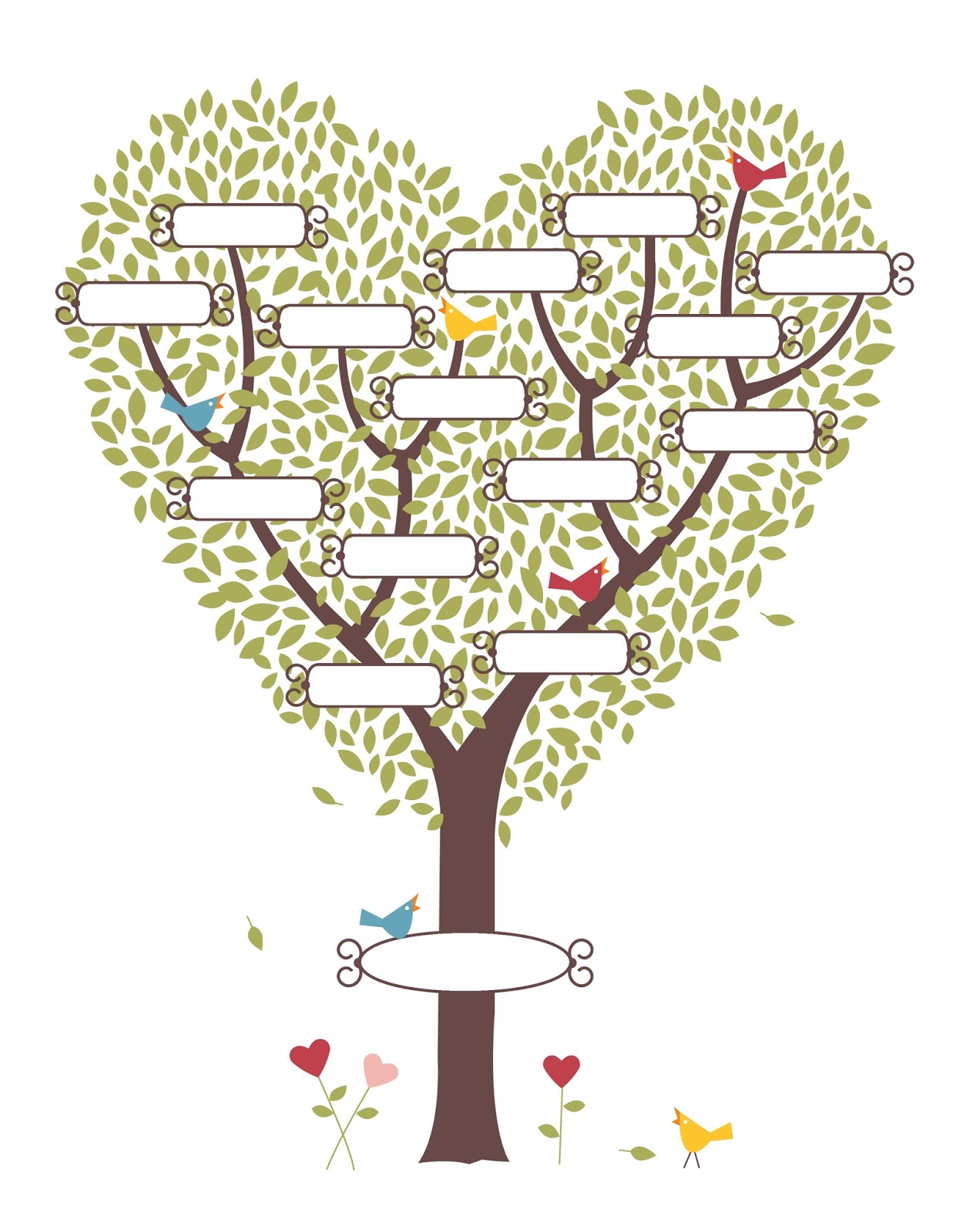 Digital Family Tree Template