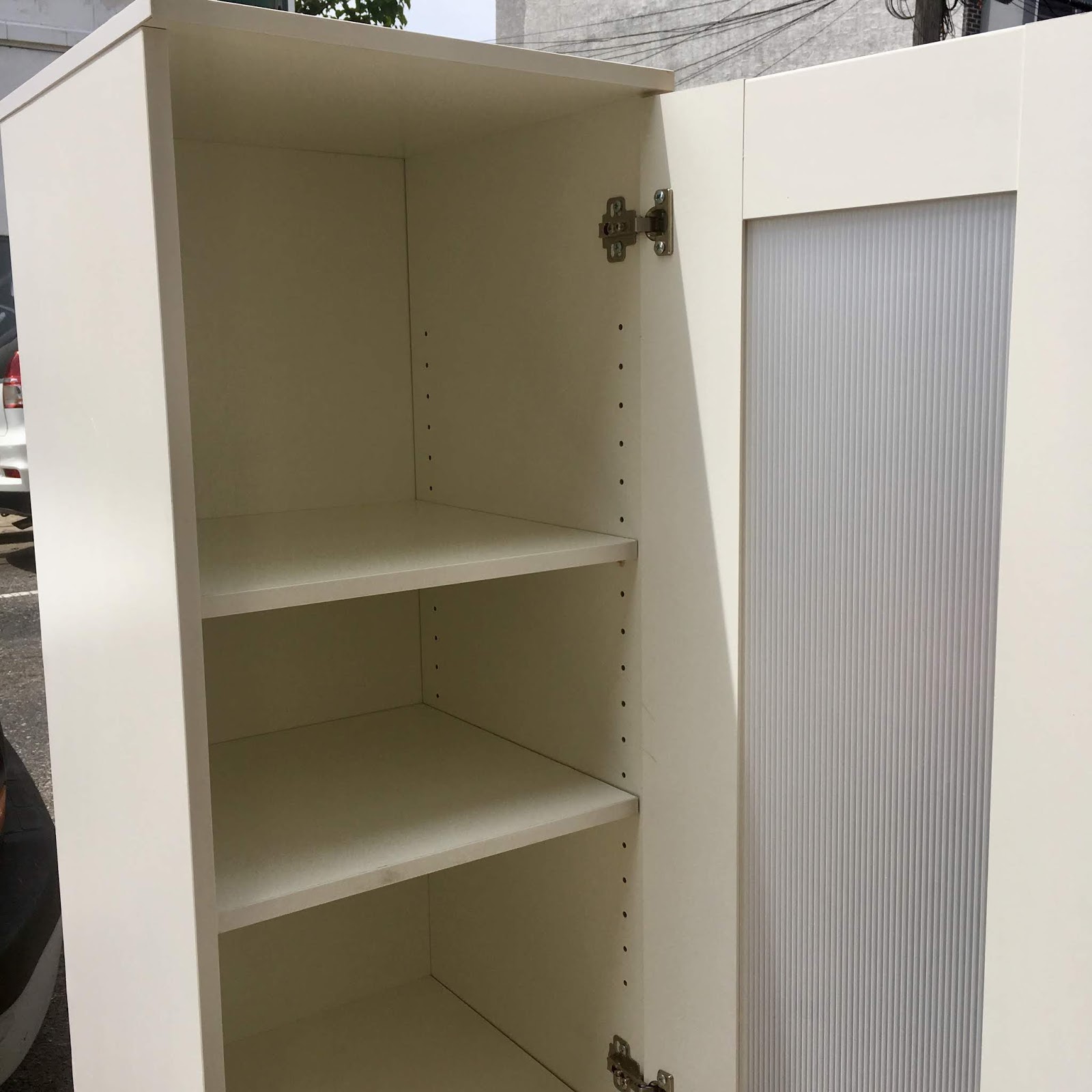 Uhuru Furniture & Collectibles Tall White Narrow 65 SOLD