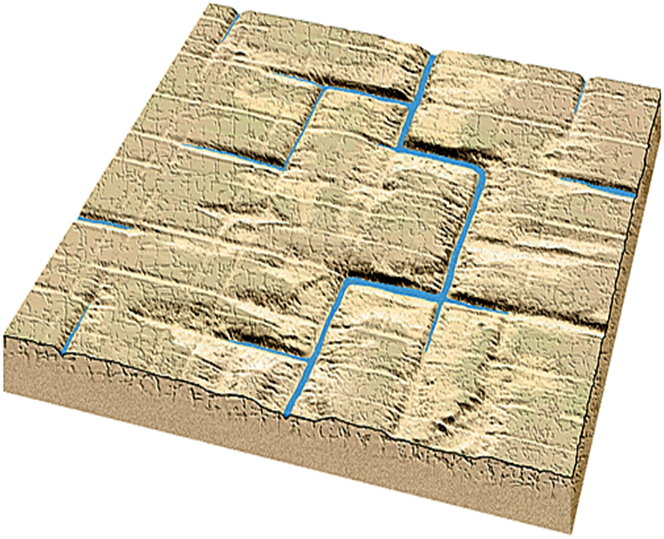 Pola Aliran Sungai Trellis Pola Aliran Rectangular Struktur Lahan