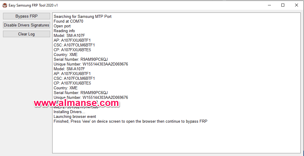 شرح اداة Easy Samsung frp لتخطي حساب جوجل اكونت2 Explanation of Easy Samsung frp to bypass Google Account 2