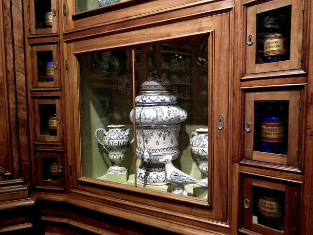 Storage jars in the apothecary, Chateau of Chenonceau, Indre et Loire, France. Photo by Loire Valley Time Travel.