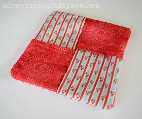 Easy Fabric Hot Pad - Teaching Kids to Sew