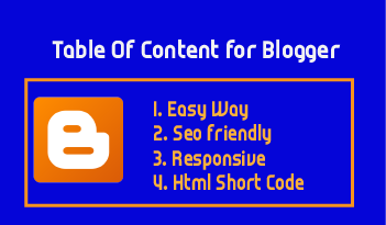 Table of content for blogger blogspot