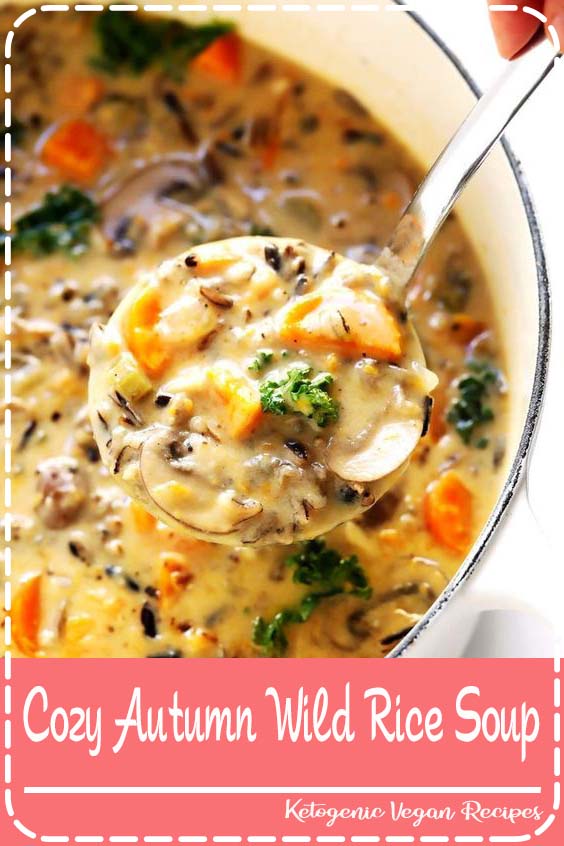 Cozy Autumn Wild Rice Soup Food Brenda