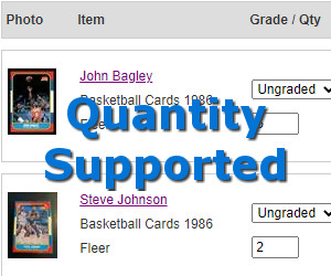 Quantity Supported in Card Collections